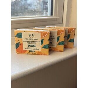 The Body Shop satsuma soap bar 3.5 oz. SET of 3!